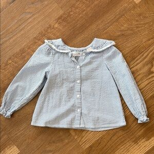 Zara Blue Striped Kids Shirt